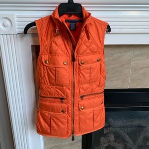 Orange Polo by Ralph Lauren Vest